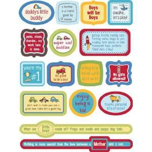  Little Guy Quotes Dimensional Scrapbook Stickers (9529 