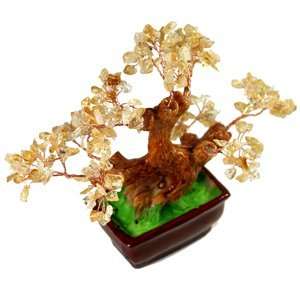  Citrine Bonsai Crystal Tree 