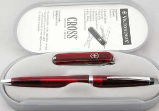 Cross Ballpoint Pen and Victorinox Knife Set