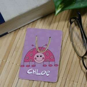  Personalized Ladybug Bookmark