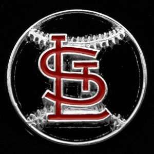   St Louis Cardinals Team Logo Cut Out Baseball Pin