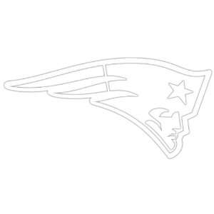  New England Patriots   Logo Cut Out Decal Automotive