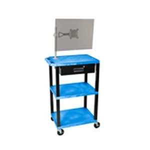  H. Wilson Multipurpose Utility Cart With Monitor Mount and 