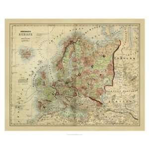   Map of Europe   Poster by Scott Johnson (32x26)