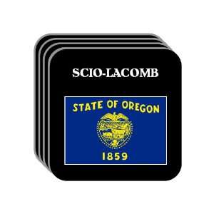  US State Flag   SCIO LACOMB, Oregon (OR) Set of 4 Mini 