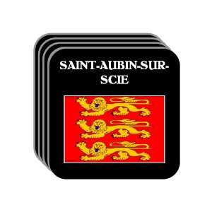  SAINT AUBIN SUR SCIE Set of 4 Mini Mousepad Coasters 