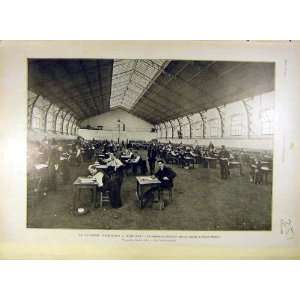    1908 Saint Cyr Admission Military School Hall Print