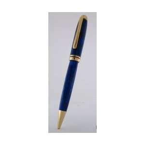  Euro Series Gold Twist Pen in blue acrylic. Office 
