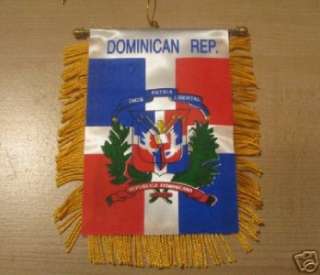 DOMINICAN REPUBLIC Santo Domingo D.R. Flag Mini Banner  