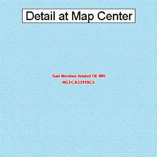  USGS Topographic Quadrangle Map   San Nicolas Island OE NW 