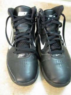 NIKE AIR MAX Force1 MID HIGH TOP SHOES Black Patent 8.5  