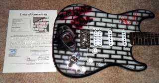   FLOYD Signed THE WALL Custom Airbrushed Guitar JSA LOA X07040  