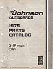 1975 Johnson Parts Catalog  2 hp models