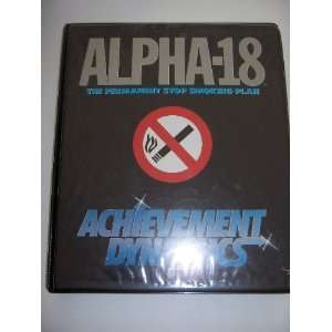 Alpha 18 The Permanent Stop Smoking Plan (12 audio cassette set with 