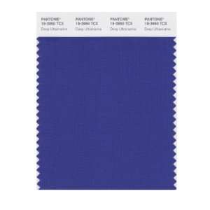  PANTONE SMART 19 3950X Color Swatch Card, Deep Ultramarine 