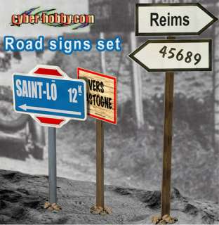 Dragon Cyber Hobby 1/6 Scale WWII German Road Signs 1  