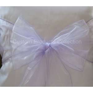 10 Lavender Organza Sashes Chair Cover Bows Wedding/Party Sash