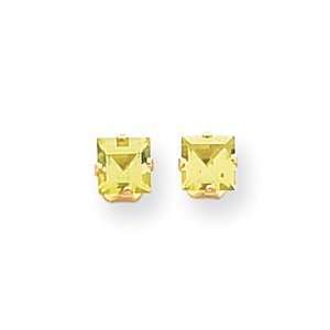 Sardelli   14k Square Peridot Earrings Jewelry