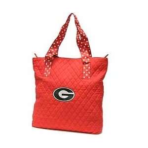  Georgia Bulldogs Quilted Tote Bag 14x17x5 Sports 