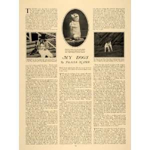  1925 Article Fraser Nairn Dog Pet Skye Boston Fox Terrier 