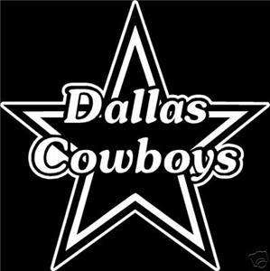 Dallas Cowboys Star Football Car Window Decal Sticker  