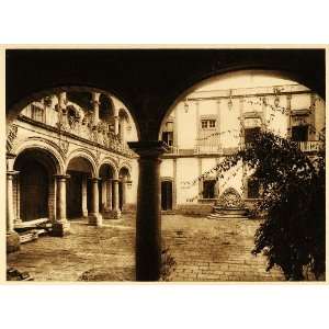  1925 Casa Conde de Santiago Mexico City Photogravure 