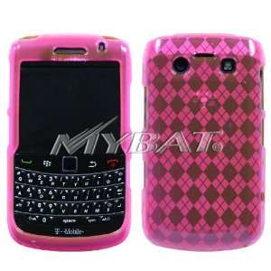  Pink Argyle Pane Candy Skin Cover for BlackBerry 9700 