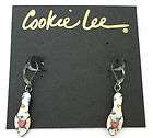 nwt cookie lee heart sandals high heel dangle earrings $ 12 99 time 