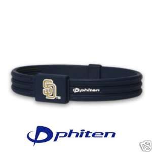  Phiten Titanium San Diego Padres Mlb Team Bracelet   6 