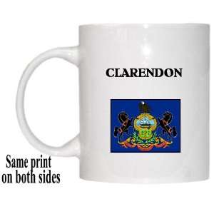  US State Flag   CLARENDON, Pennsylvania (PA) Mug 
