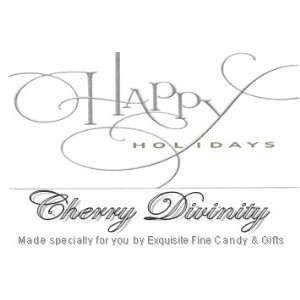 Custom Labeled Gift Happy Holidays Cherry Divinity  