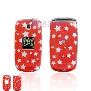 NEW Red with Stars Hard Protective Case Cover for Samsung MyShot R430