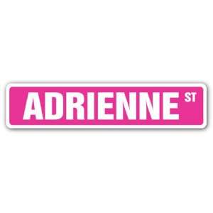  ADRIENNE Street Sign name kids childrens room door bedroom 