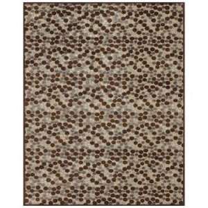  Glaston Agate Ivory and Chocolate 76x106 Area Rug 