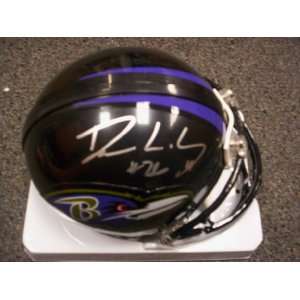  Dawan Landry Autographed Baltimore Ravens Mini Helmet 