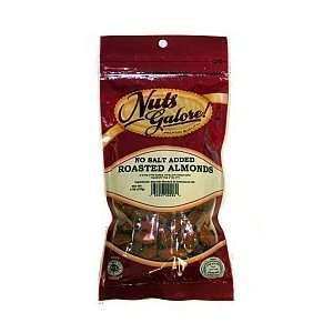  No Salt Roasted Almonds By Nuts Galore Case of 12 x 6 oz 
