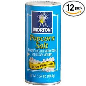 Morton Salt Popcorn Salt Shaker, 3.75 Ounce (Pack of 12)  