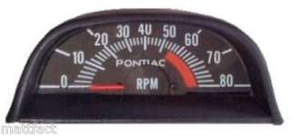 The Tach featured in this photo is the 69 72 Pontiac tach w/5500 