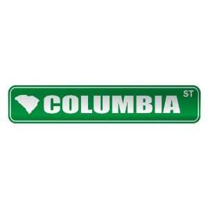   COLUMBIA ST  STREET SIGN USA CITY SOUTH CAROLINA