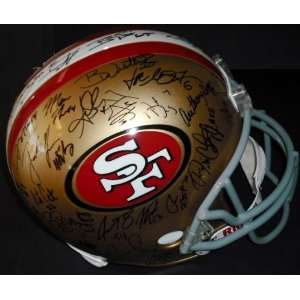 San Francisco 49ers 2010 Team Signed / Autographed Pro Model Helmet 