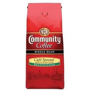 Community Coffee Whole Bean Coffee, Cafe Special Decaffeinated, 12 oz 