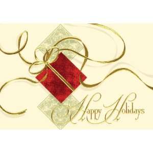  Red Foil Package Holiday Cards