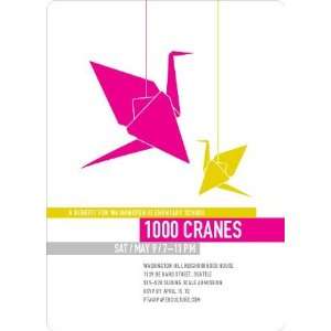  1000 Cranes Party Invitations