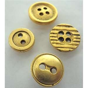  ** T 85AG Decorative Antique Gold Button Push 