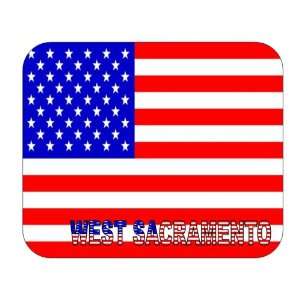  US Flag   West Sacramento, California (CA) Mouse Pad 