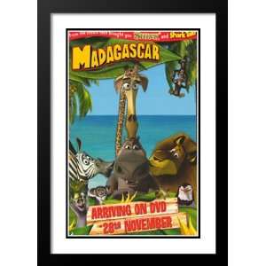  Madagascar 20x26 Framed and Double Matted Movie Poster 