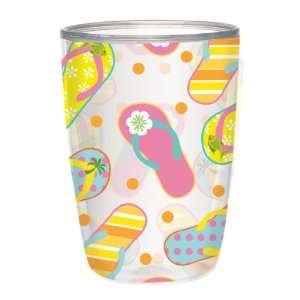  Boston Warehouse Sunshine Sandals 16 Ounce Tumbler, Set of 