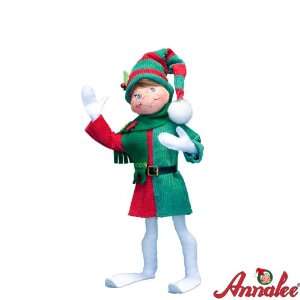  14 White Corduroy Elf By Annalee