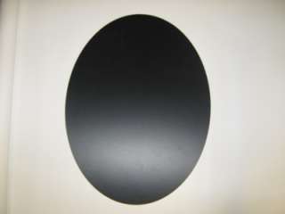 CUSTOM Routed Black PVC 1/8 Oval Sign Blank  