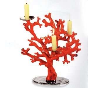  Michael Aram Coral Reef Red Coral Reef Candleholder